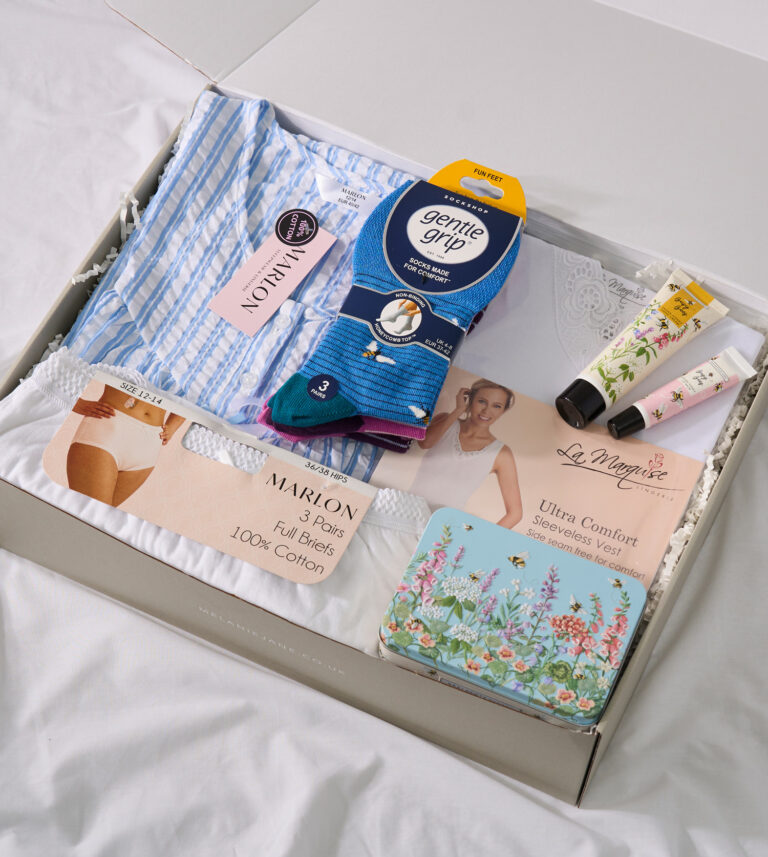 1500px Blue nightie box Summer Subscription Box by Melanie Jane 768x857