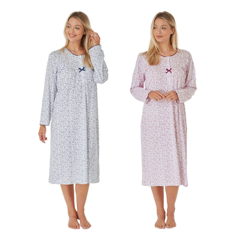 long sleeve 100 percent cotton nightdress 768x768